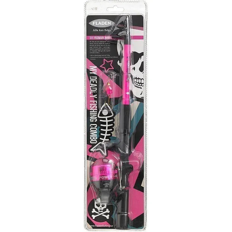Marin & Fritid Fight Spinnset Teleskop 165cm Rosa
