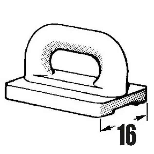 Marin & Fritid segeltravare rak 16 mm vit nylon