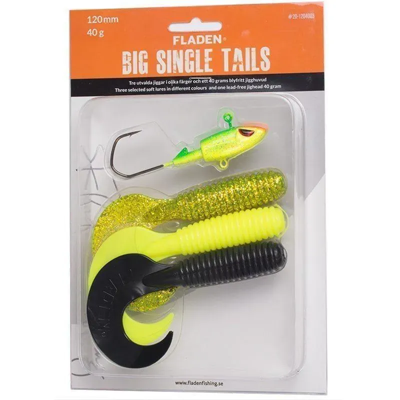 Marin & Fritid Big Single Tail jiggsortiment 120 mm 40 g 3-pack