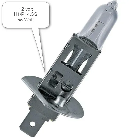 H1 P14.5s glödlampa 12V 55W