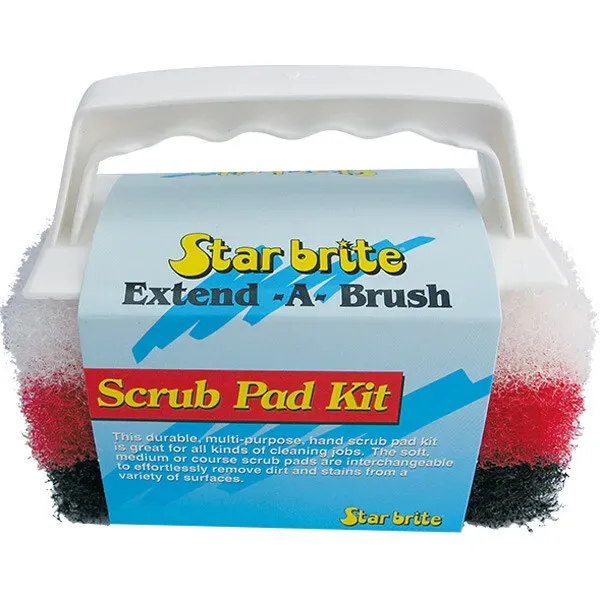 Star Brite Scrubber-kit liten borste fin medium grov