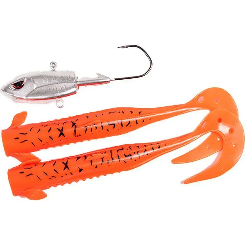 Big Single Tail 400g + 2 kroppar havsfiske Red Tiger