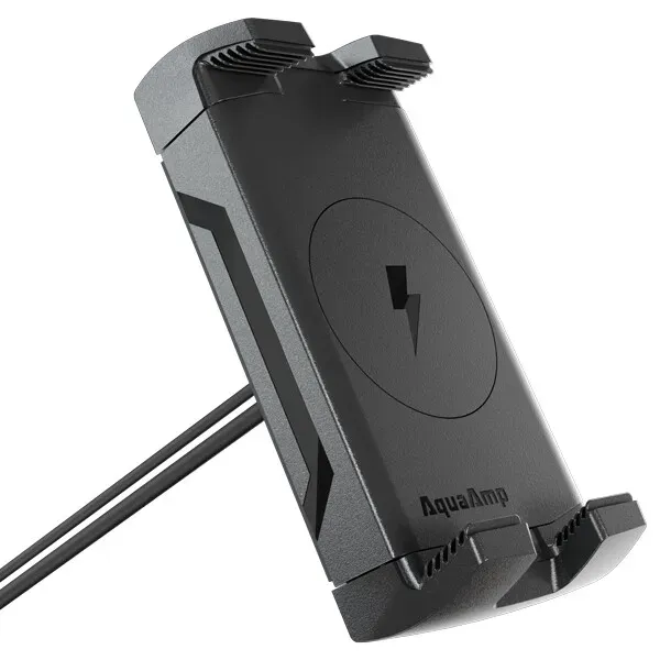 AquaAmp 500 mobilhållare laddare 12V vertikal Qi2.2