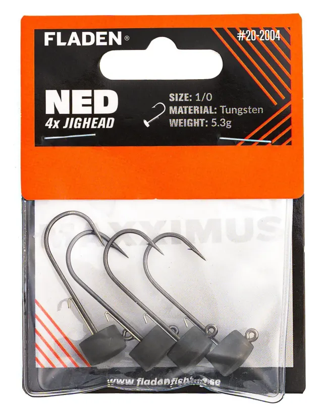 Marin & Fritid NED Maxximus jigghuvud 5,3g 1/0 4-pack tungsten
