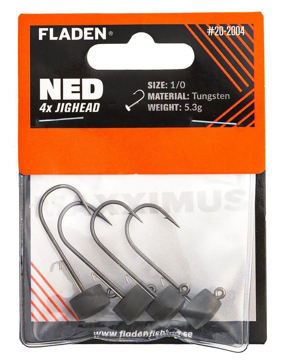 Marin & Fritid NED Maxximus jigghuvud 5,3g 1/0 4-pack tungsten