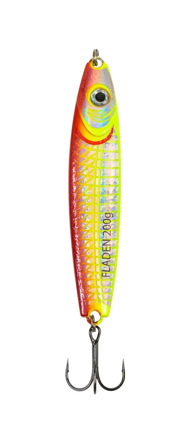 HoloTwist Pirk 200g Yellow-Red-Silver havspirk zink