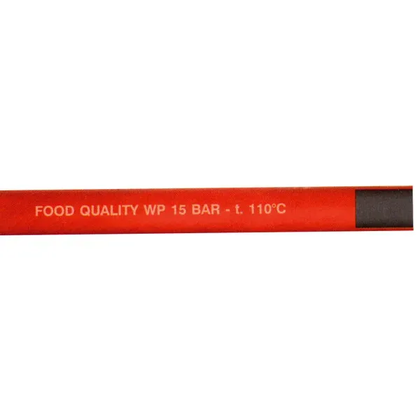 Marin & Fritid varmvattenslang 1/2" röd 10 m food quality