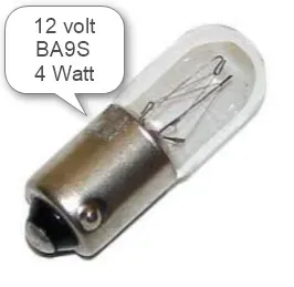 Marin & Fritid Ba9S glödlampa 12V 4W 10-pack halogenfri