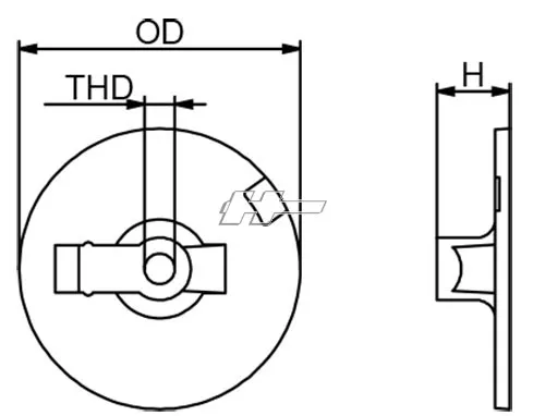 Mercury Trimfena anod CMP762145A aluminium