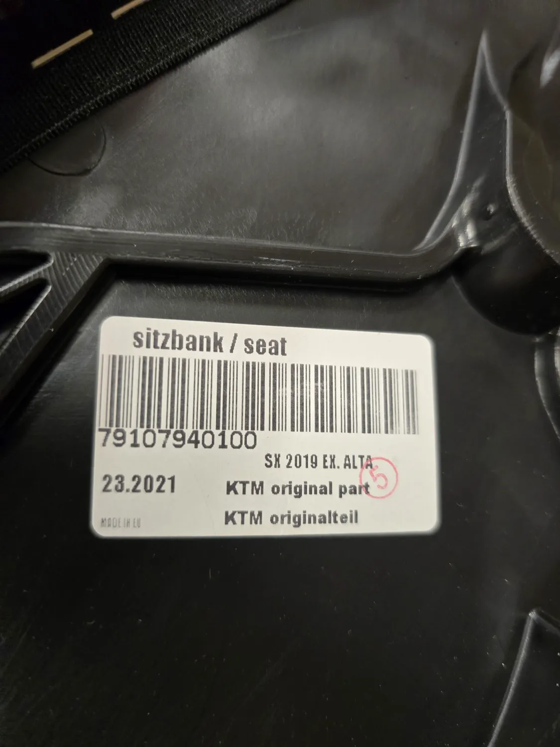 KTM 79107940100 sadel +35 mm EXC SX