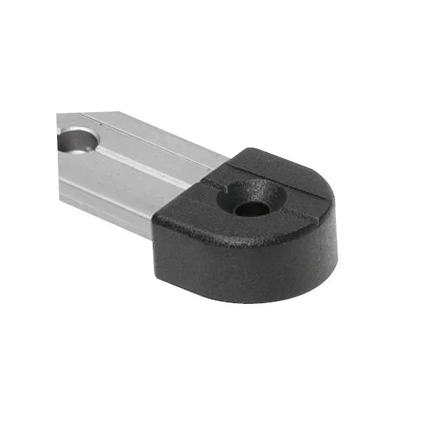 Marin & Fritid ändstopp 25 mm T-skena nylon 2-pack