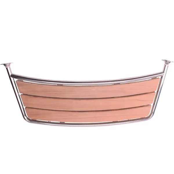 Marin & Fritid Badplattform 100 cm stävplattform teak rostfri