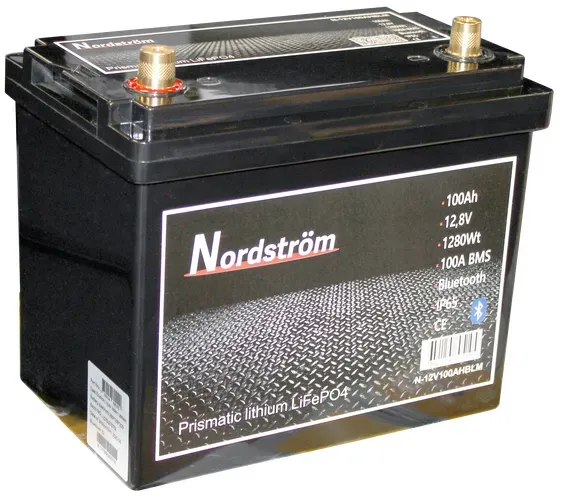 Nordström Lithium Bluetooth Marine batteri 12V 100Ah