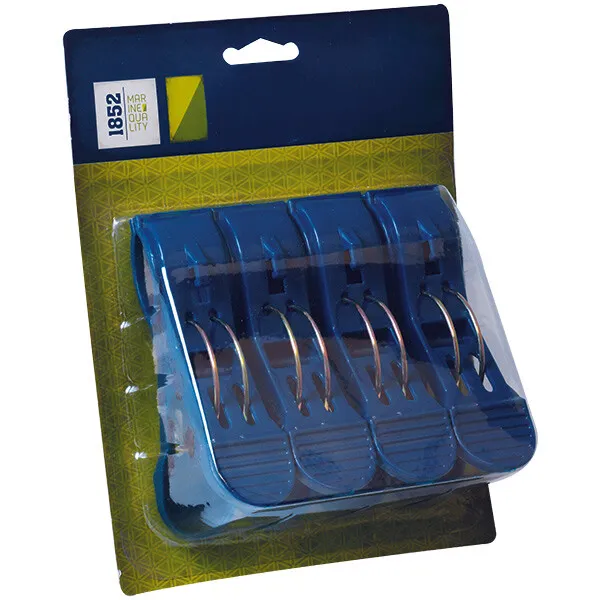 Marin & Fritid 1852 Klämma 32 mm blå 4-pack hållare