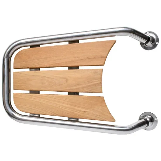 Peke stävplattform teak 50x35cm Ø32mm