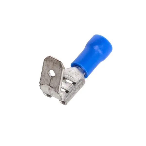 Marin & Fritid flatstiftshylsa dubbel blå 6,3mm 100-pack