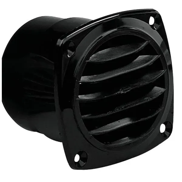 Marin & Fritid Ventilgaller 82x82mm svart plast Ø65-70mm