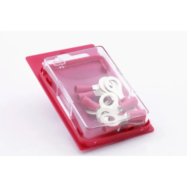 Marin & Fritid 636RED kabelsko röd 10-pack ring