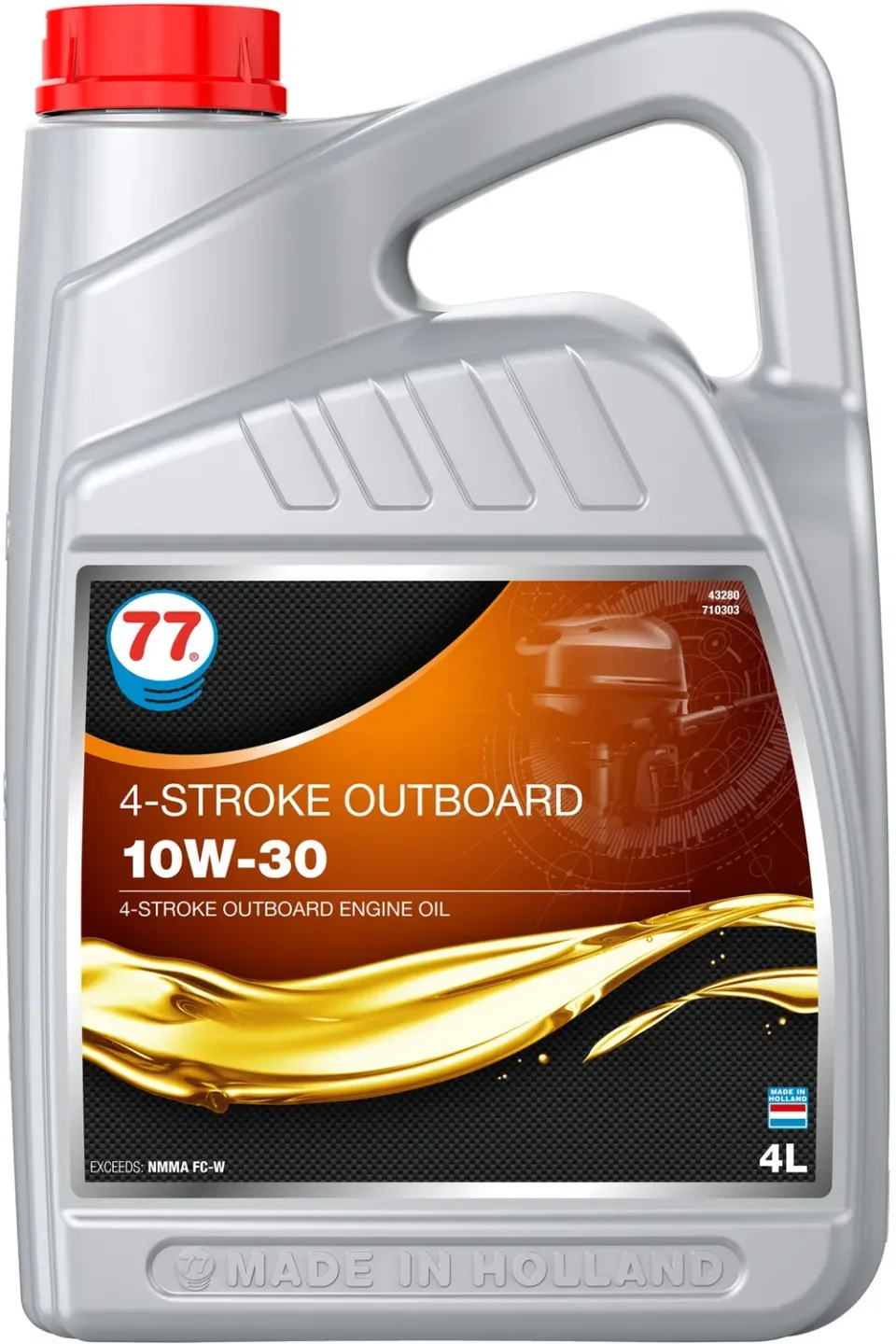 Marin & Fritid 77 4-Stroke Outboard motorolja 10W-30 4 liter