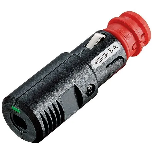 Marin & Fritid universalkontakt 12/24V 8A med LED