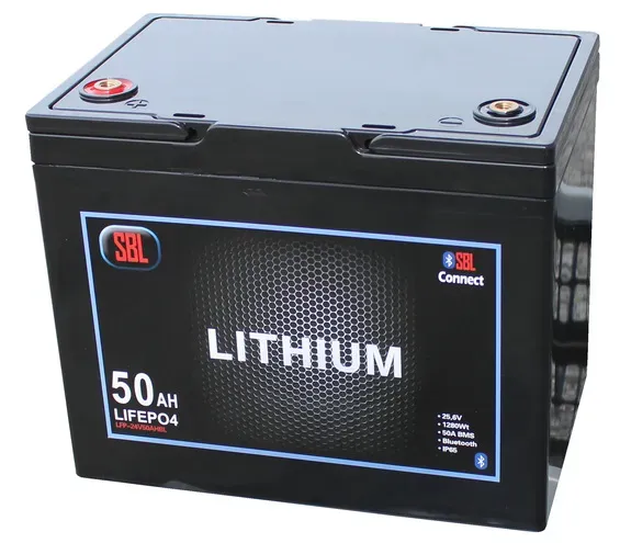 SBL Lithium Bluetooth litiumbatteri 24 V 50 Ah