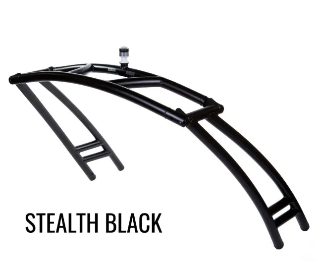 Micore Waketower wakeboardtorn Stealth black framåtlutande
