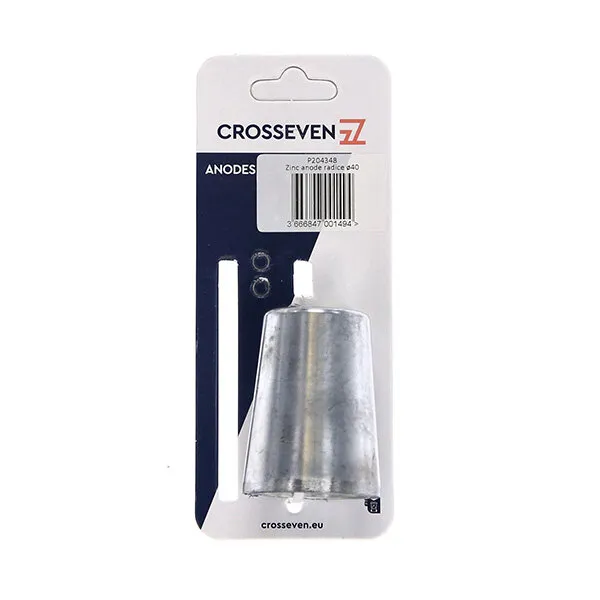 Crosseven axelmutteranod zink konisk ø40 mm