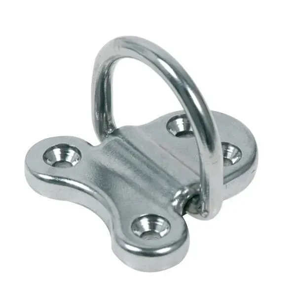 Marin & Fritid pad-eye 4-hål 51x60 mm 2600 kg rostfri