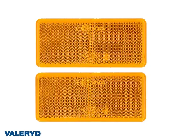 Marin & Fritid Reflex 90x40 självhäftande gul 2-pack