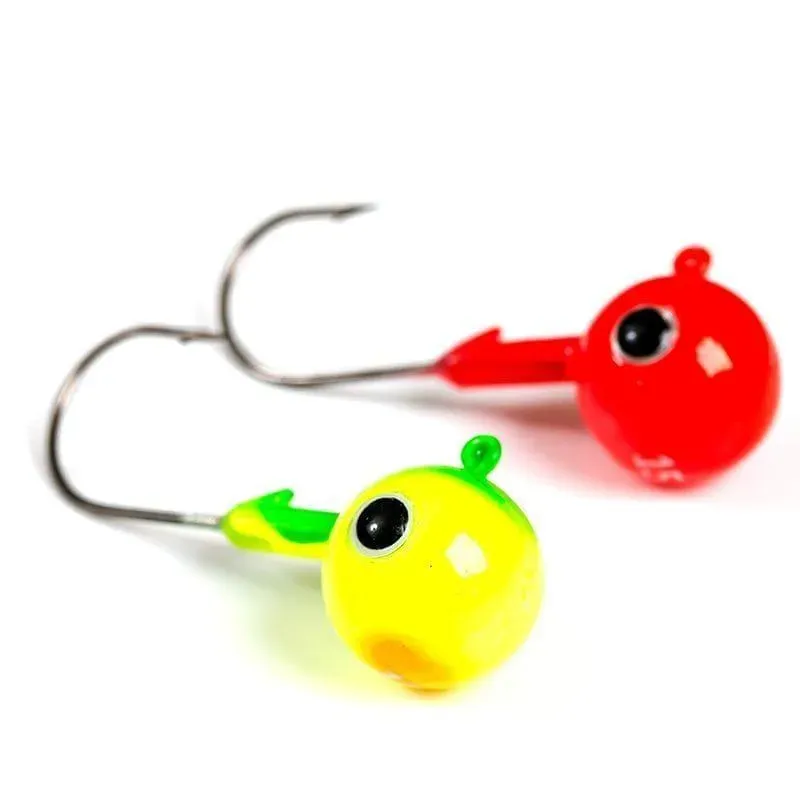 Marin & Fritid Jigghuvud röd/gul 15 g 4/0 4-pack
