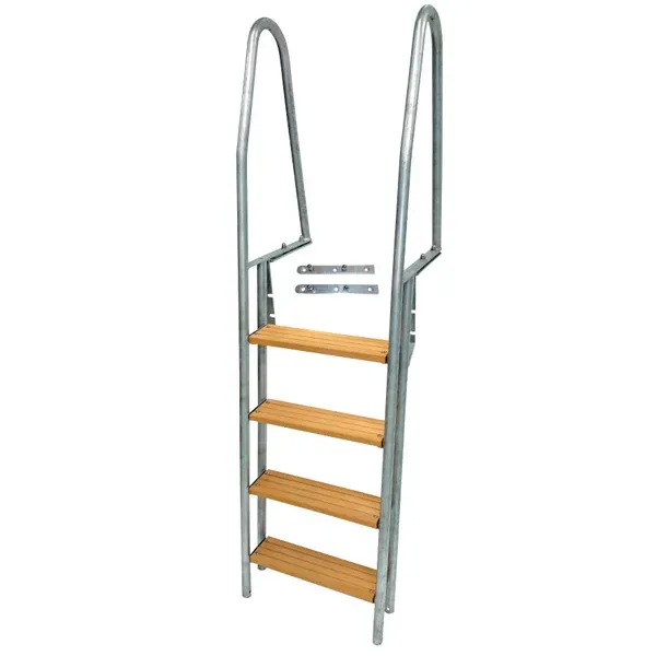 Marin & Fritid Bryggstege 4-steg 190 cm varmgalvaniserad