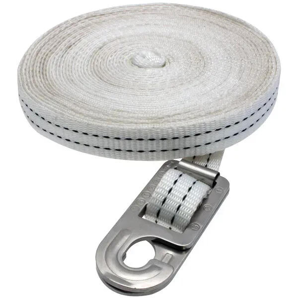 1852 däcksband 12 m RF-bandkrok vit 2000 kg