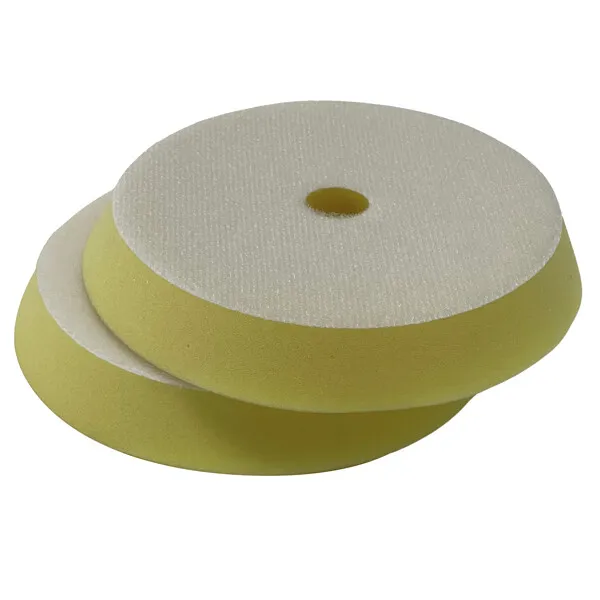 1852 Medium polerrondell Ø180 mm gul 2-pack mediumhård