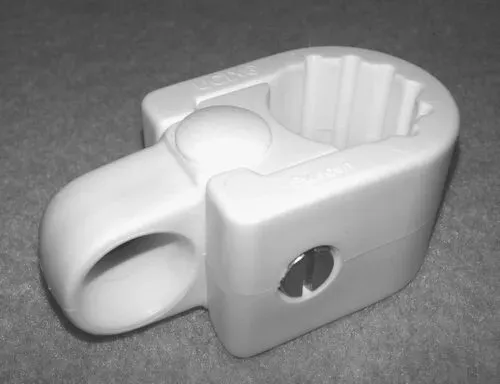 Marin & Fritid UCIX-L pulpitfäste vit 25mm med skotledare