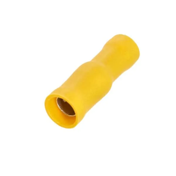 Marin & Fritid rundstiftshylsa gul 4 mm 100-pack