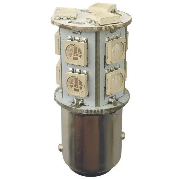 1852 LED-lanternlampa BAY15D 10-36V grön 2-pack