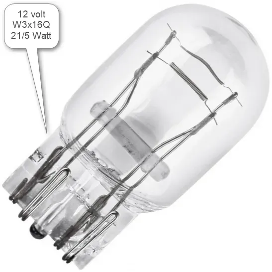 Marin & Fritid W3X16Q glödlampa 12V 21/5W