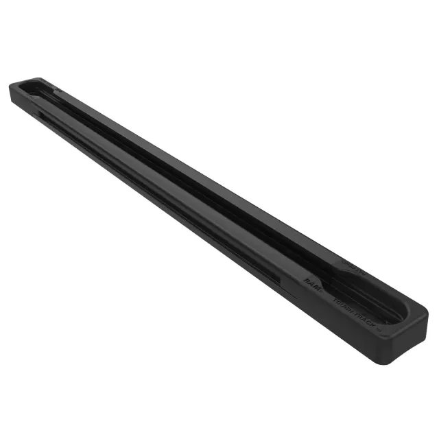 Marin & Fritid 9 tum skena aluminium svart med ändlock