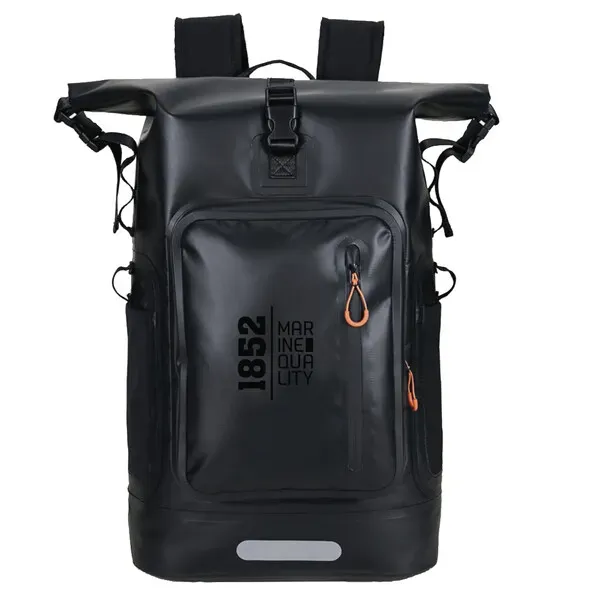 1852 vattentät ryggsäck 30L svart PVC 500D