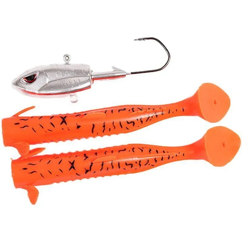 Marin & Fritid Big Single Shad shadjigg rödtiger 300g