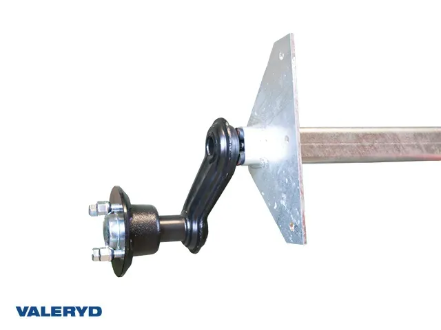 Marin & Fritid Axel Obromsad 750 Kg släpvagnsaxel 1320/1790 4x100