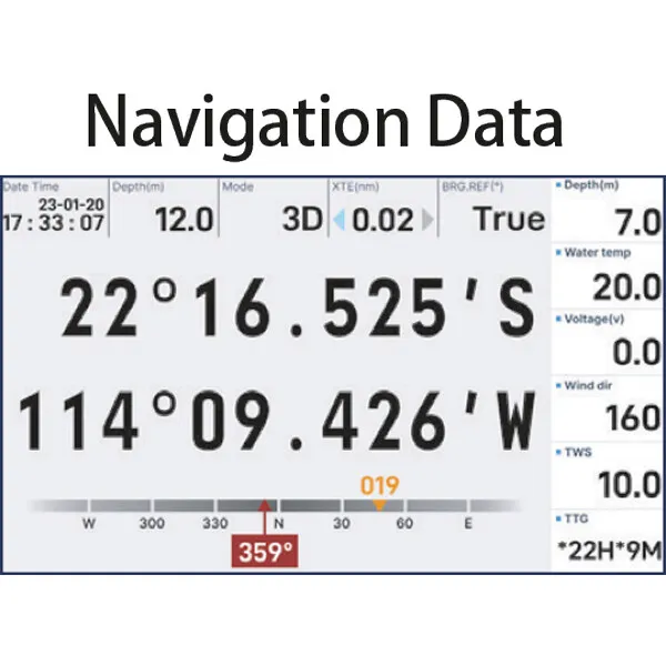TideON Core 9 kartplotter 9 tum 1000 nits