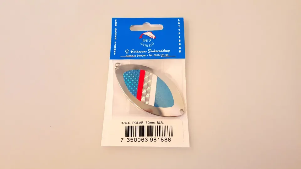 Marin & Fritid Polar fiskedrag 19g 70mm silver sked