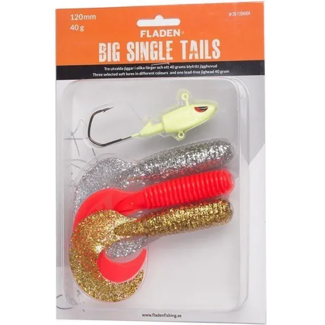 Marin & Fritid Big Single Tail Jiggsortering 120 mm 40 g allround