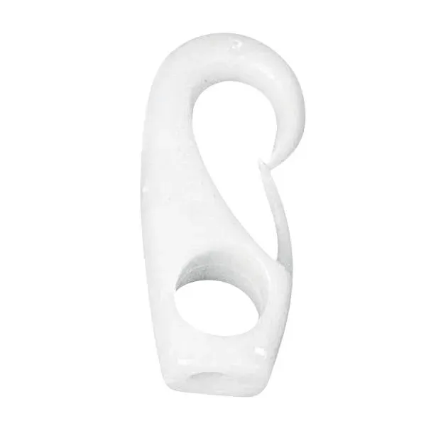 Marin & Fritid nylonhake vit 8 mm shockcord
