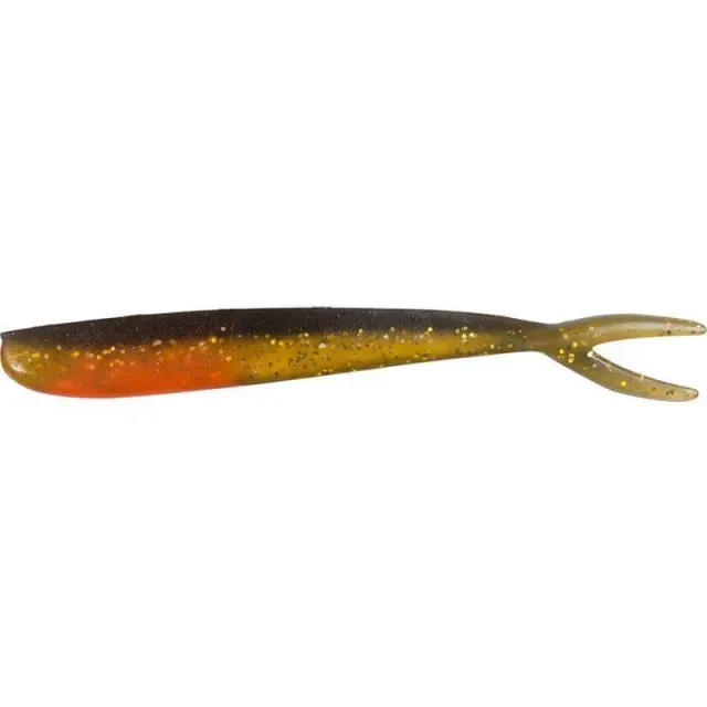 Marin & Fritid Twin Tail 7,5 cm jigg black gold flake