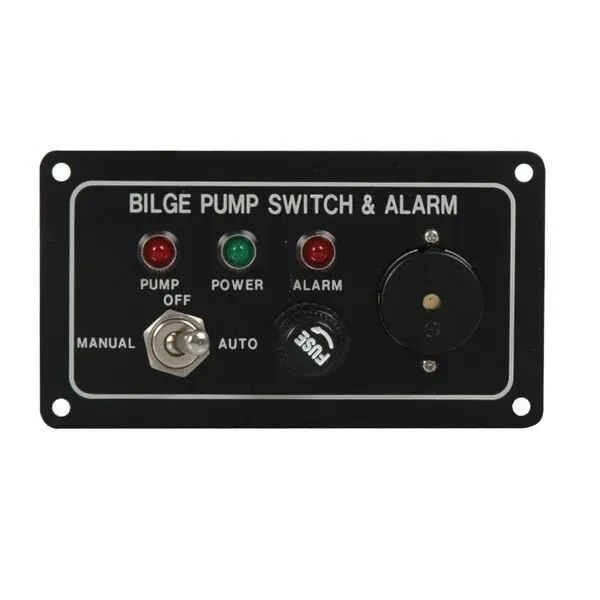 Marin & Fritid pumppanel 12V akustisk med larm