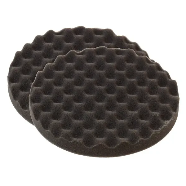 1852 vaxrondell våfflad Ø150 mm svart 2-pack polering