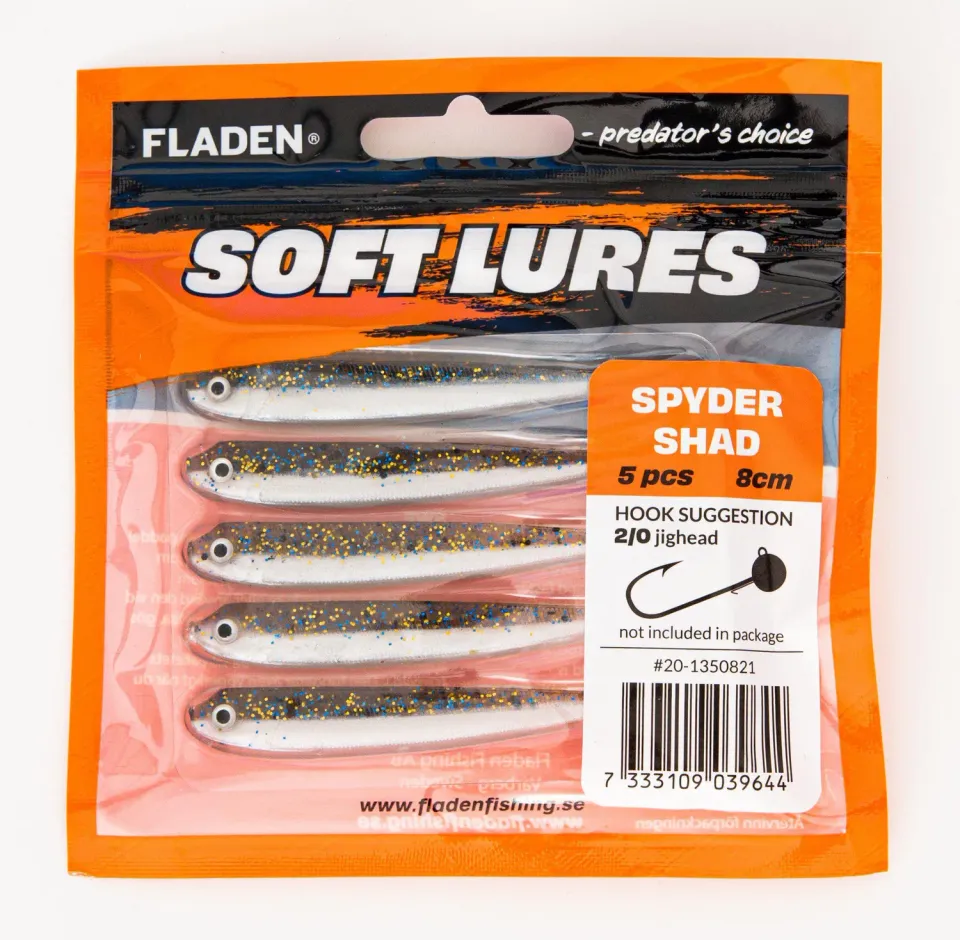 Marin & Fritid Guddi Shad jigg 8cm 6g silver 5-pack