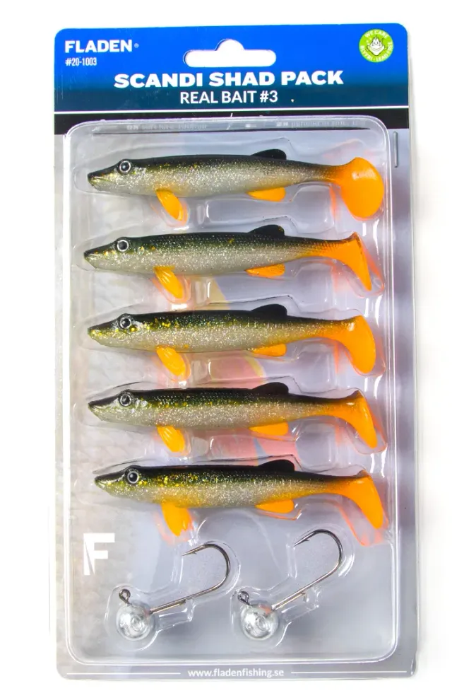 Maxximus Scandi Pike jigg 10cm gädda 5-pack med jigghuvud